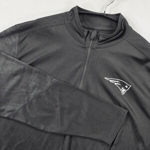 New England Patriots Fanatics Mens 2XL Black Quarter Zip Pullover Tonal Camo